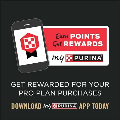 Purina rewards program promotion with app download prompt